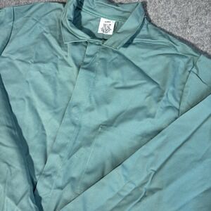 Steel Grip FR Shirt Mens Large 36S Green Flame Resistant HRC2 Workwear USA Made